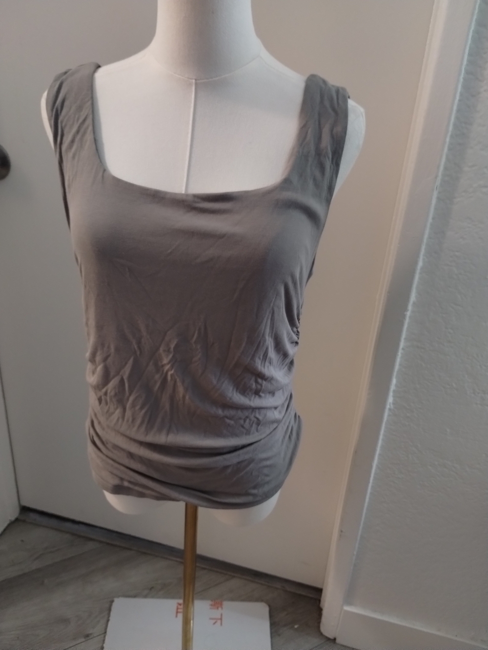 OGL Women's Square Neck Tank Top - Gray